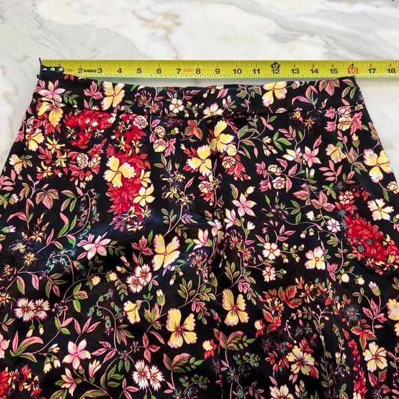ETRO BLACK BROWN MULTI FLORAL VISCOSE TROUSERS MODEL 19212 SIZE IT 44 / US 8 NWT - Picture 9 of 17